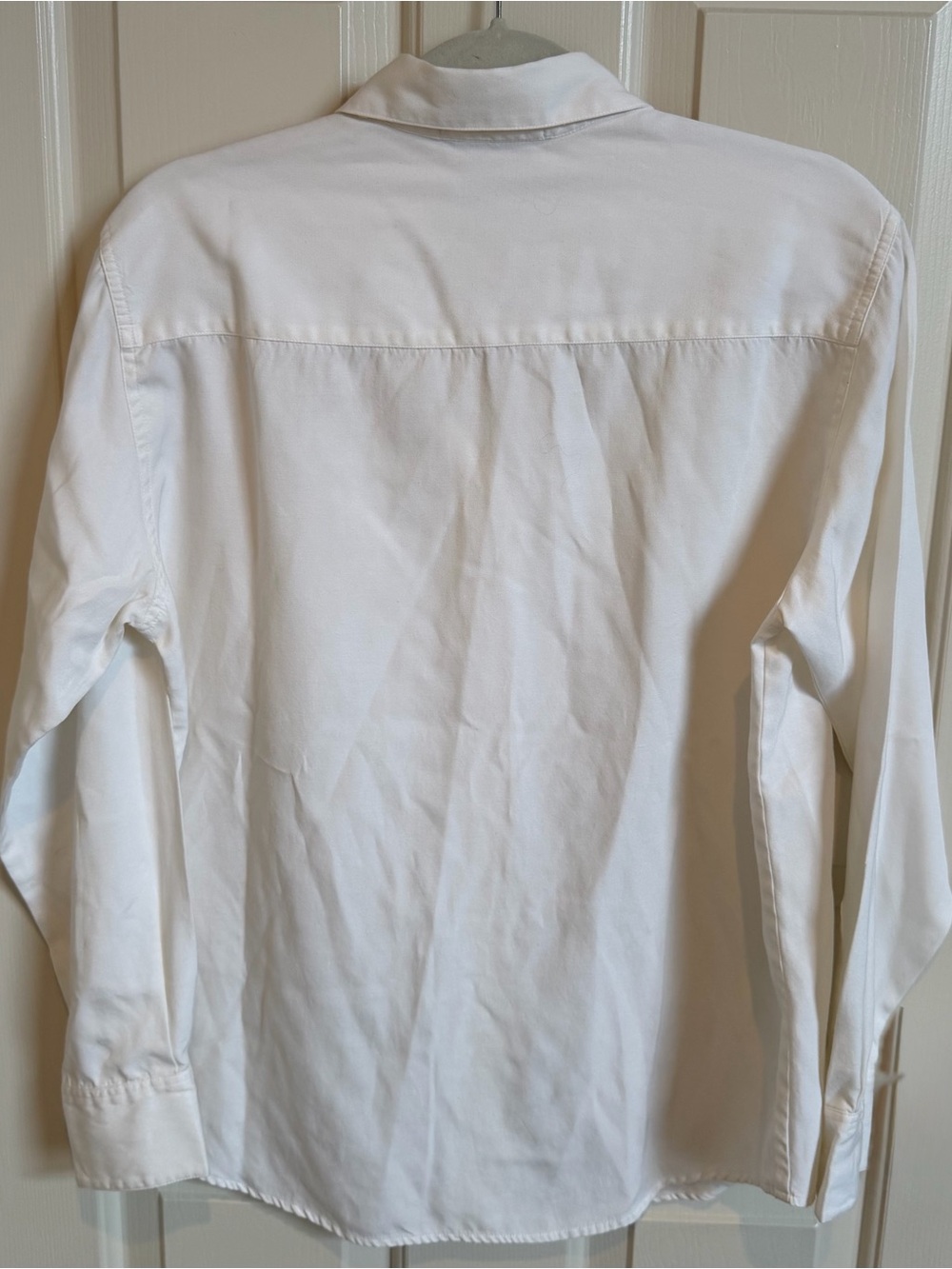 Classic WinterSilks Women’s White Button-Up Shirt Size 14 Silk & Cotton Very GUC - Picture 2 of 3